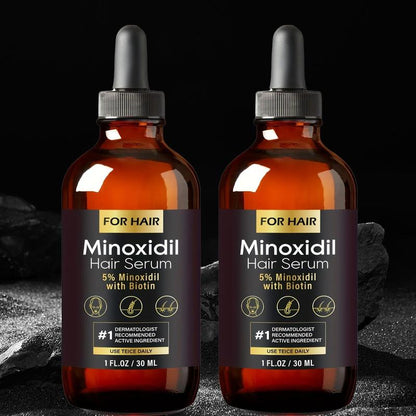 5% Minoxidil Hair Growth Solution - for Men & Women, Daily Haircare Treatment for Thinning Hair, Scalp Comfort Formula, 1Oz Unisex Hair Loss Oil