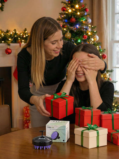 Scalp Massager Hair Growth, Soft Silicone Scalp Scrubber Shampoo Brush for Exfoliation, Dandruff Removal Head Massage Stress Relax, Wet & Dry Use for Thick Thin Curly Hair Care, Black