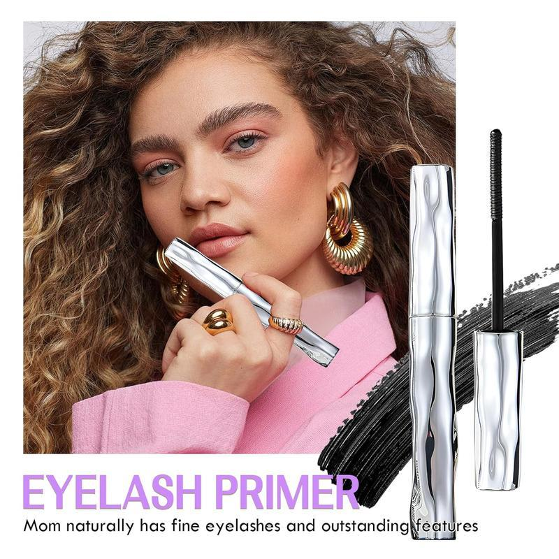 Eyelash Primer,Tubular Eyelash Primer,Waterprooflong Curling Mascara,Natural and Non-Smudged,Threaded Long-Lasting Curlingmascara