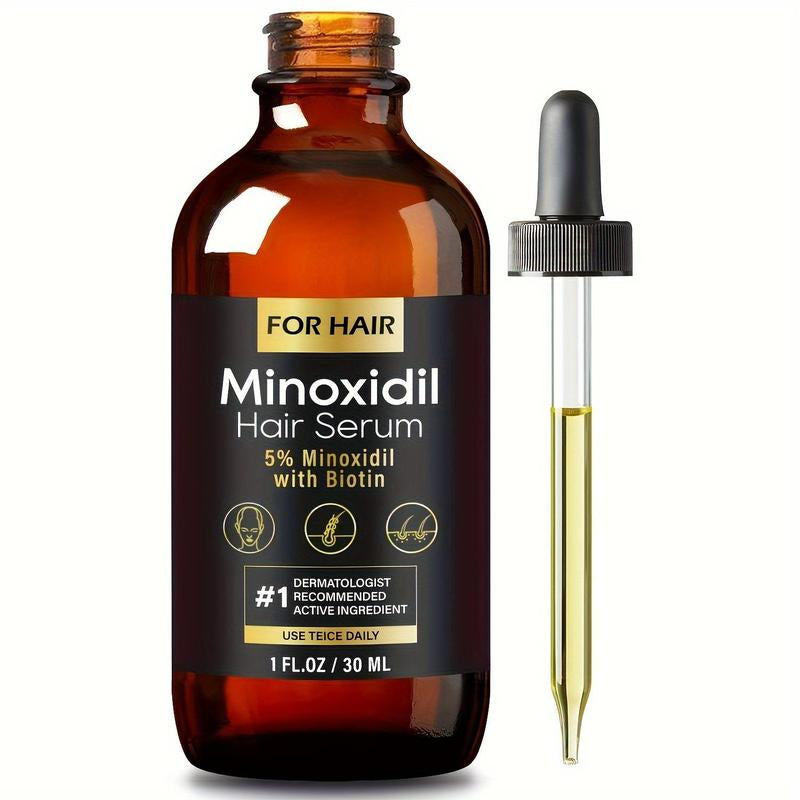 5% Minoxidil Hair Growth Solution - for Men & Women, Daily Haircare Treatment for Thinning Hair, Scalp Comfort Formula, 1Oz Unisex Hair Loss Oil